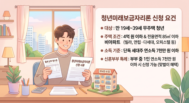 빌라 사도 청약 생애최초 유지? 2026년 청년미래보금자리론 신청 자격·금리 총정리