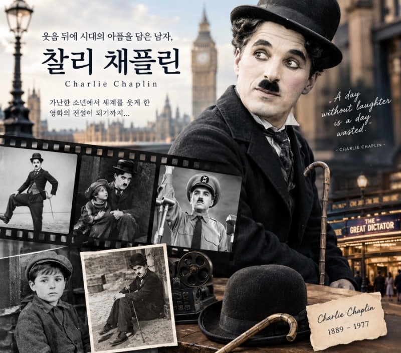 찰리 채플린을 아시지요~~