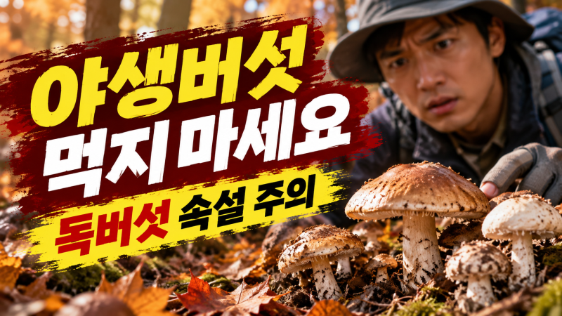 가을 산에서 버섯 함부로 먹으면 안 되는 이유: 독버섯 구별 속설 믿지 않기