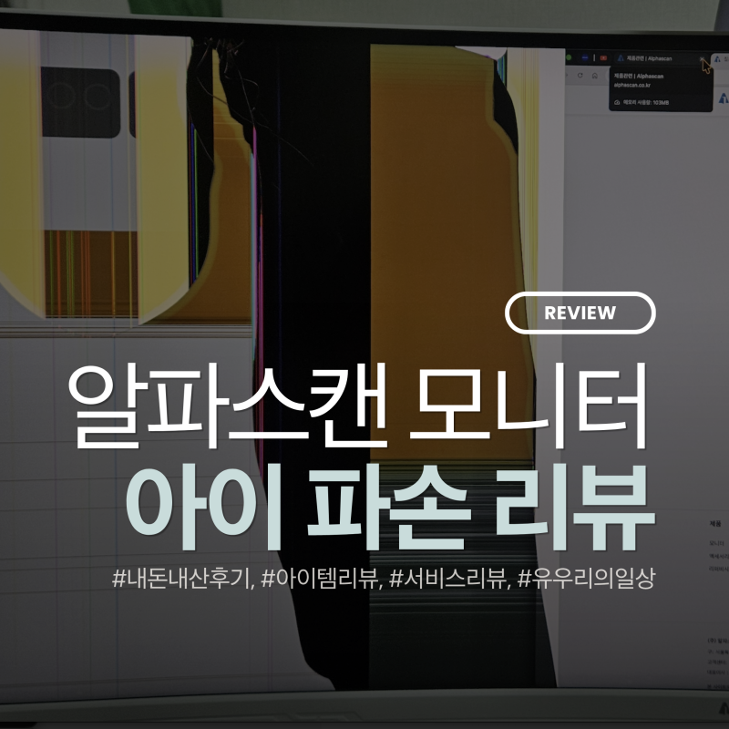 알파스캔 3824Q100W 구매 후기, 하루 만에 화면 파손... AS 대응에 감동한 이유 | 알파스캔 아이 ....