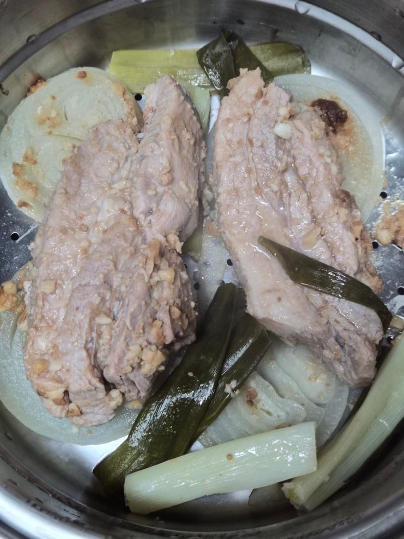 찜기수육 삼겹살수육 찌는수육 찜기수육레시피 찜기삼겹살수육