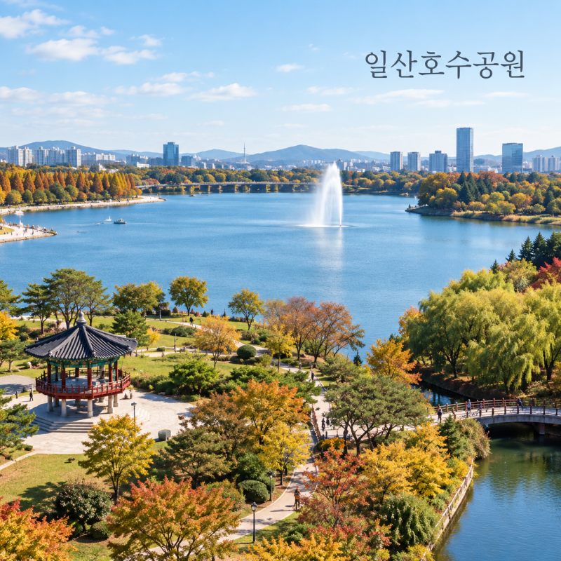 경기도 일산호수공원 한 바퀴 전에 알아둘 것 주차부터 산책 코스 장미원 노래하는분수대까....