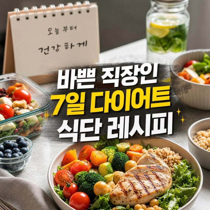 광산구 하남산단 직장인들을 위한 건강한 다이어트 식단 레시피 모음