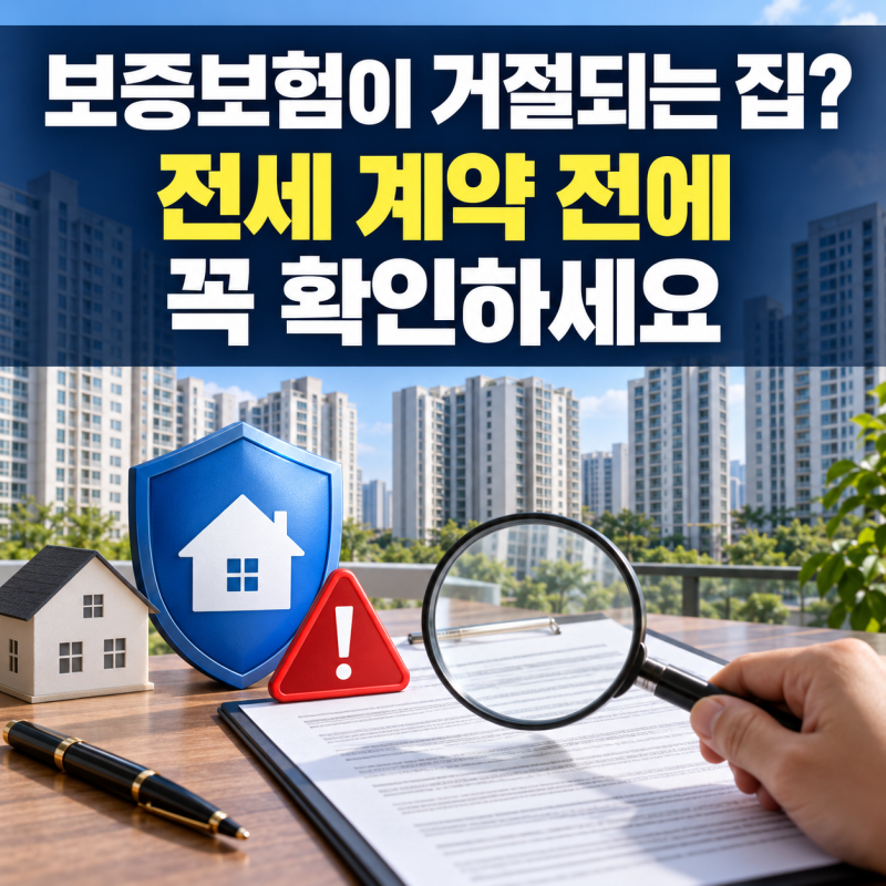 보증보험이 거절되는 집? 전세 계약 전에 꼭 확인하세요