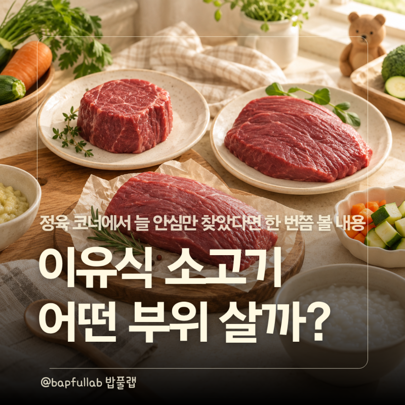 이유식 소고기 부위, 안심만 사야 할까? 우둔·홍두깨 고르는 법