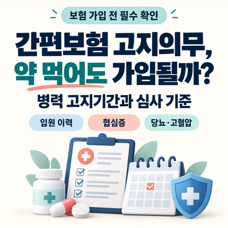보험 가입 고지의무, 어디까지 알려야 할까? 간편보험 고지기간과 실제 병력 사례