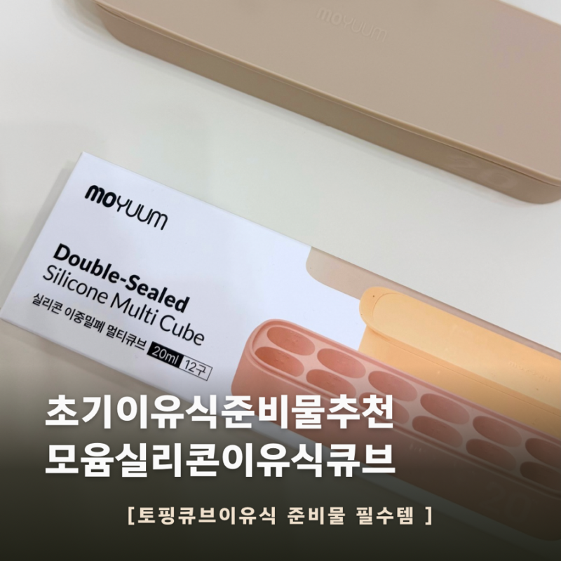 초기이유식준비물 필수템! 모윰 이유식큐브 6구 12구 사용법과 빼는 꿀팁
