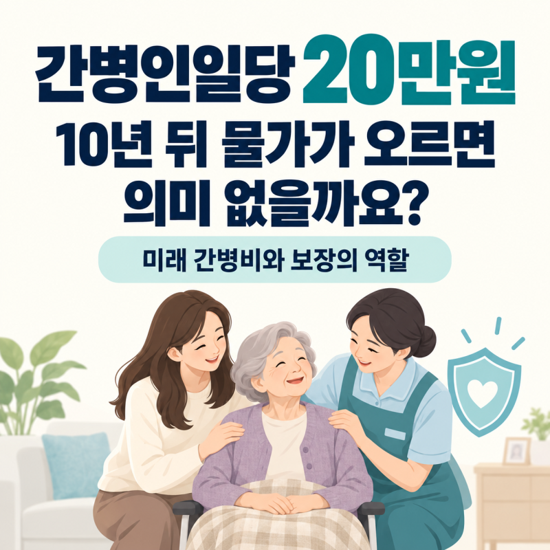 간병인일당 20만원, 10년 뒤 물가가 오르면 의미 없을까요?