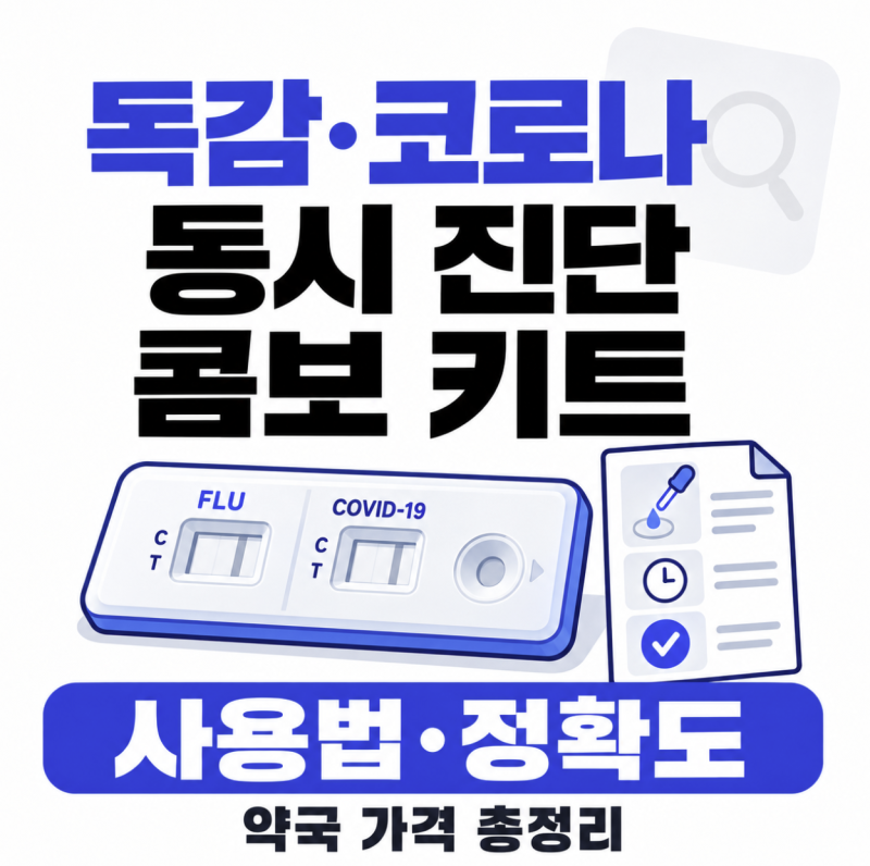 독감·코로나 동시 진단 콤보 키트 사용법과 정확도, 약국 가격 총정리