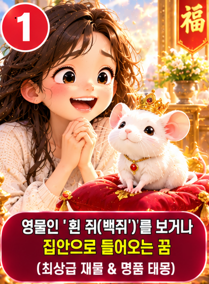 꿈 해몽 _ 쥐 나오는 꿈 / 흰 쥐 검은 쥐 잡으면 대박? 상황별 완벽 정리 (재물운, 귀인, 반전 ....