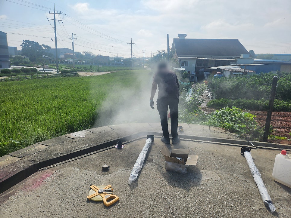 충남 아산 전원주택휀스 대문 울타리 신축 주택 울타리 설치
