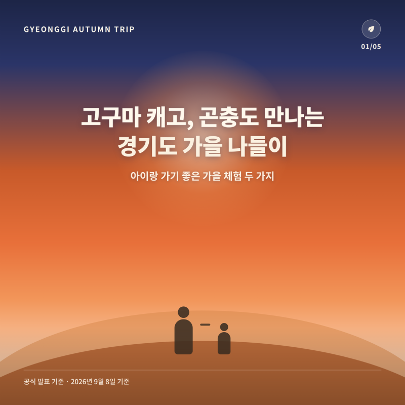 경기도 아이랑 고구마 캐기·곤충 체험관 가을 나들이 총정리