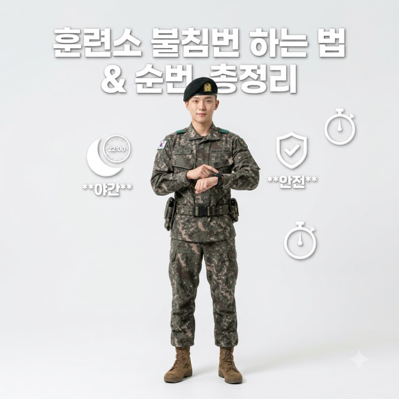 훈련소 불침번 하는 법｜취침시간·기상시간과 실제 순번 총정리