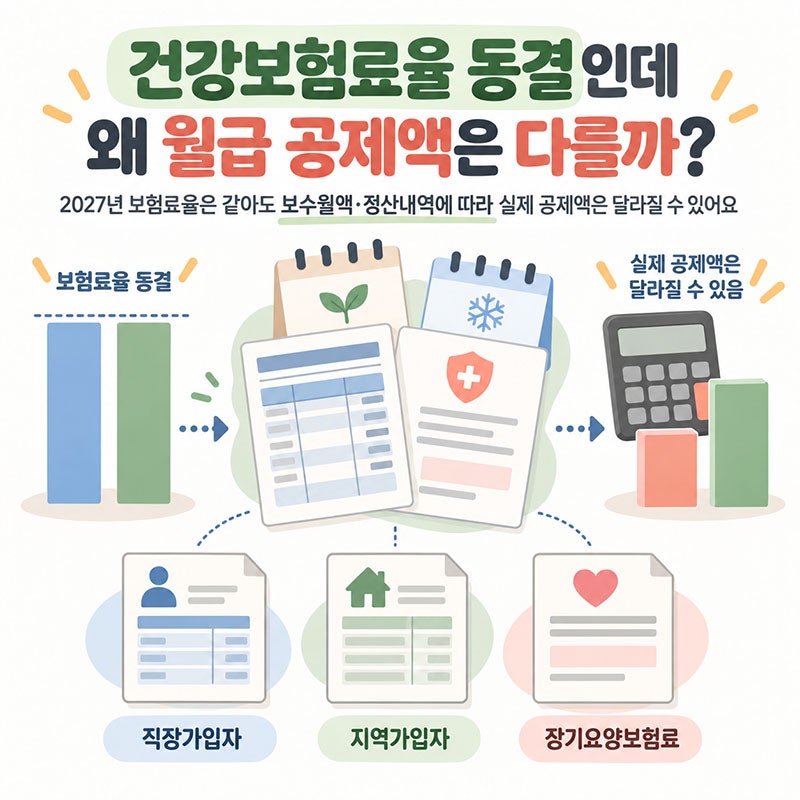 2027 건강보험료, 월급이 달라졌다면 공제액부터 확인하세요