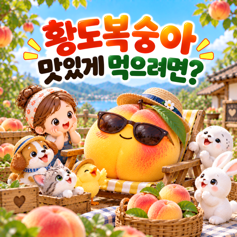 황도 복숭아 보관법 딱딱할 때 후숙부터 냉장보관까지