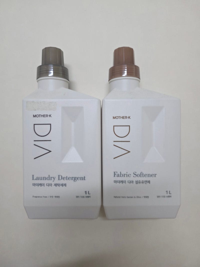 마더케이 디아 세탁세제 후기ㅣ신생아 때부터 쓰고 있는 무향 세제