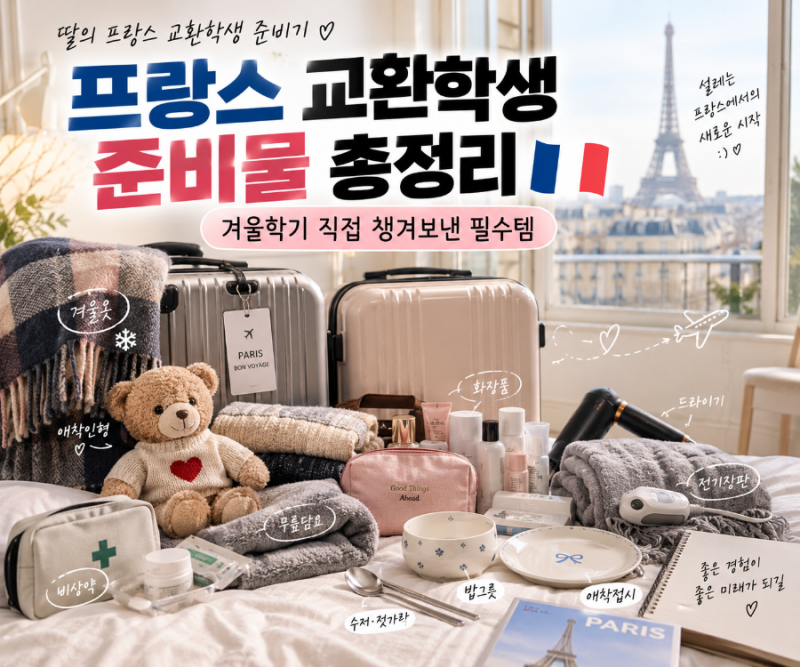 프랑스 교환학생 준비물 총정리 체크리스트