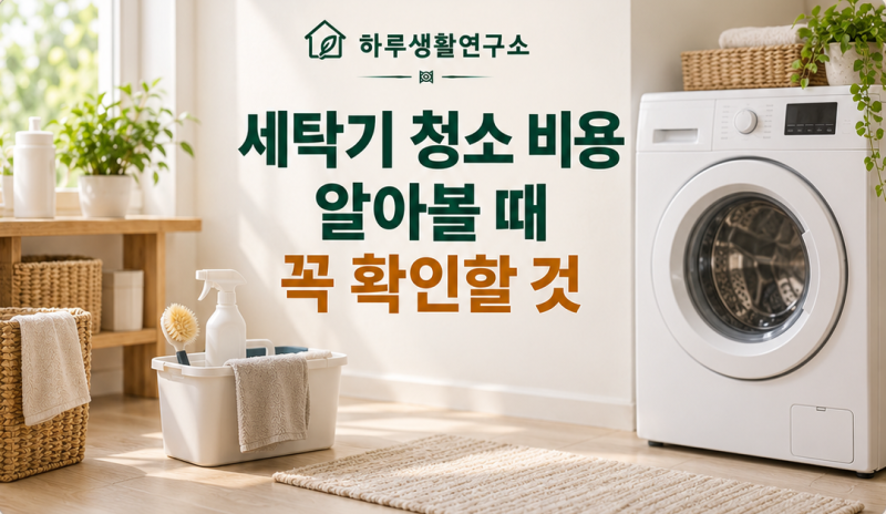 세탁기 청소 비용 알아볼 때 꼭 확인할 것｜통돌이와 드럼 차이