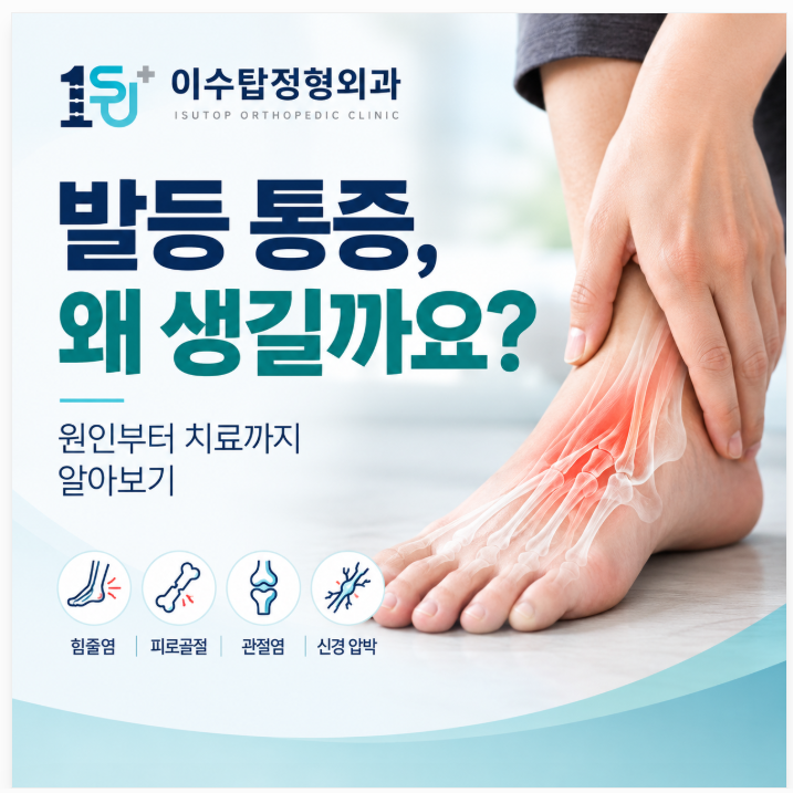 이수역 정형외과 발등 통증, 왜 생길까요? 원인부터 치료까지 알아보기