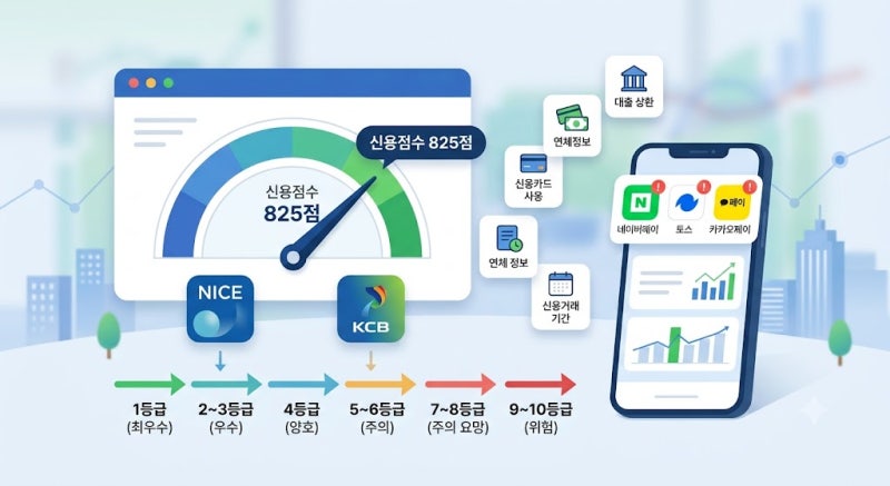 신용점수 무료 조회 방법 네이버,토스,카카오페이