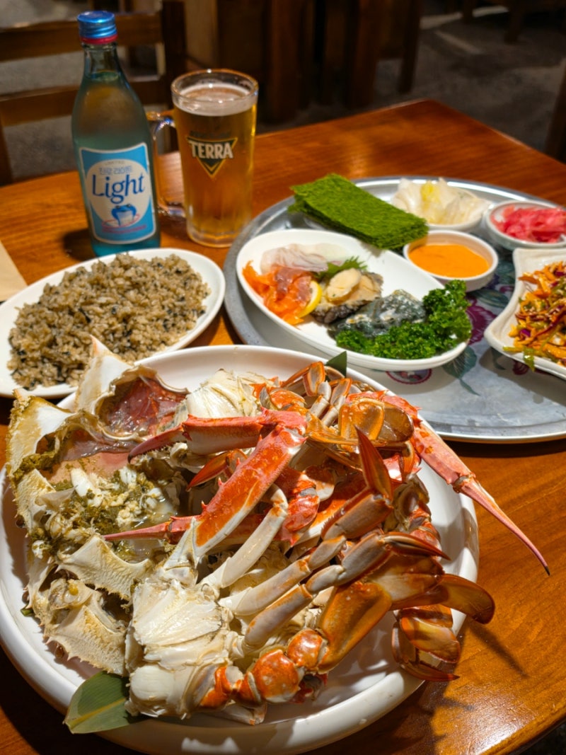 서울 꽃게 맛집 구디 꽃게찜 수산촌 야장 술집