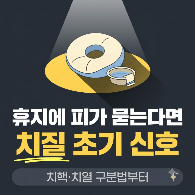 치질 증상, 치핵과 치열 구분법부터 병원 가는 기준 4가지