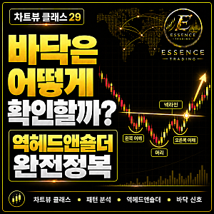 [차트뷰 클래스 29] "바닥인 줄 알았는데 지하실이 있었어요" — 역헤드앤숄더.