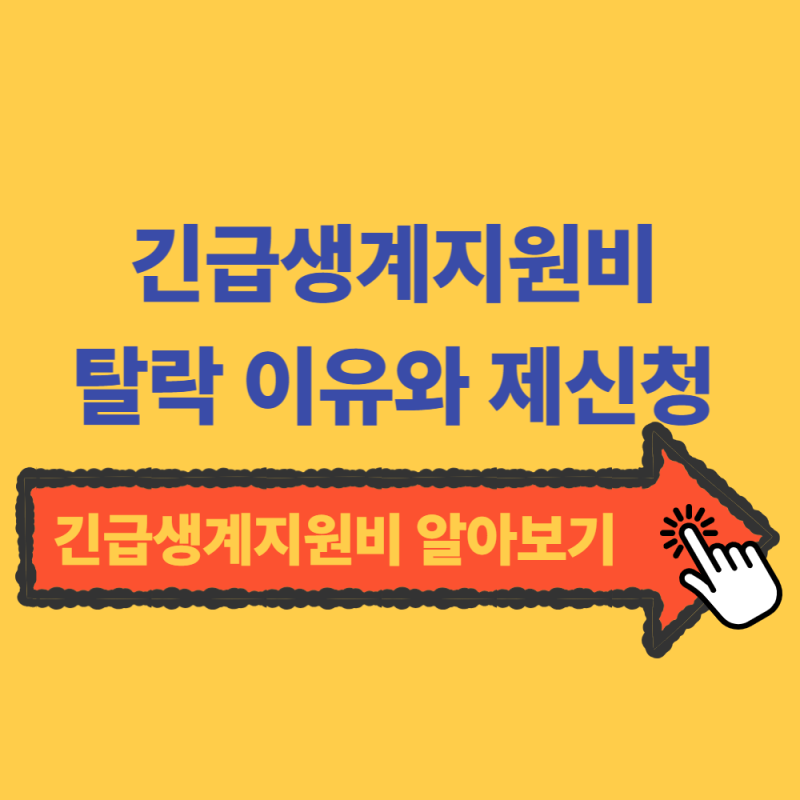 긴급생계지원비 탈락했다면 꼭 확인하세요-재신청 가능 여부와 통장잔액 기준 총정리