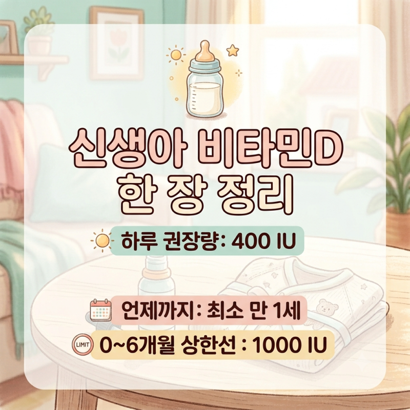 신생아 비타민D 권장량, 시작 시기, 상한선! 다른 영양제는?