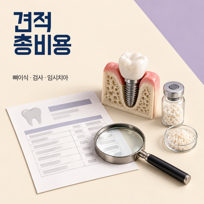 임플란트 가격 계산, 1개 가격만 보면 빠지는 항목이 있습니다