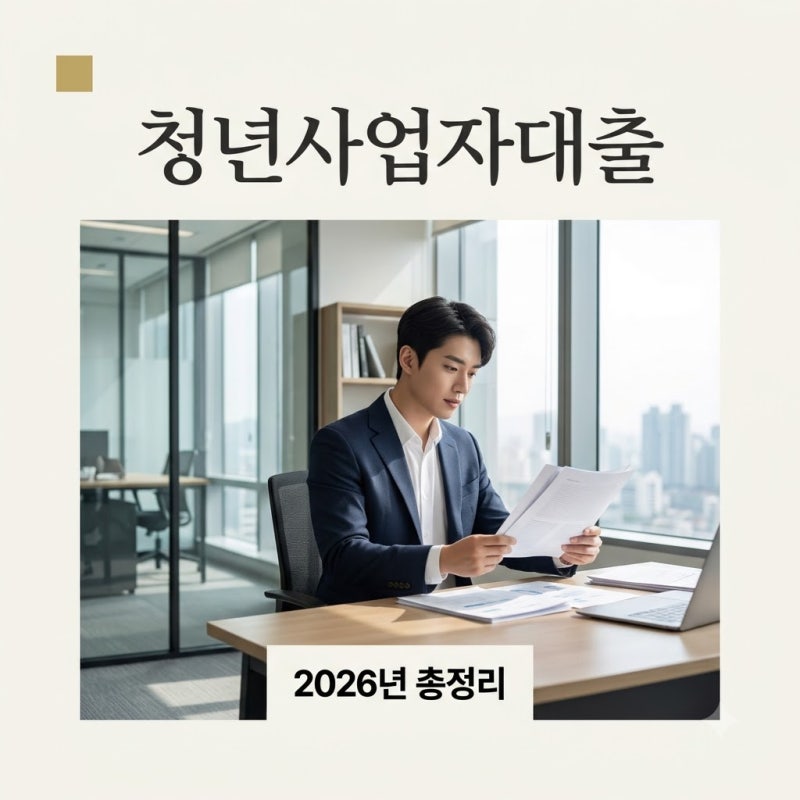 청년사업자대출 2026년 가이드: 최대 1억 원 금리 2.5% 혜택 정리