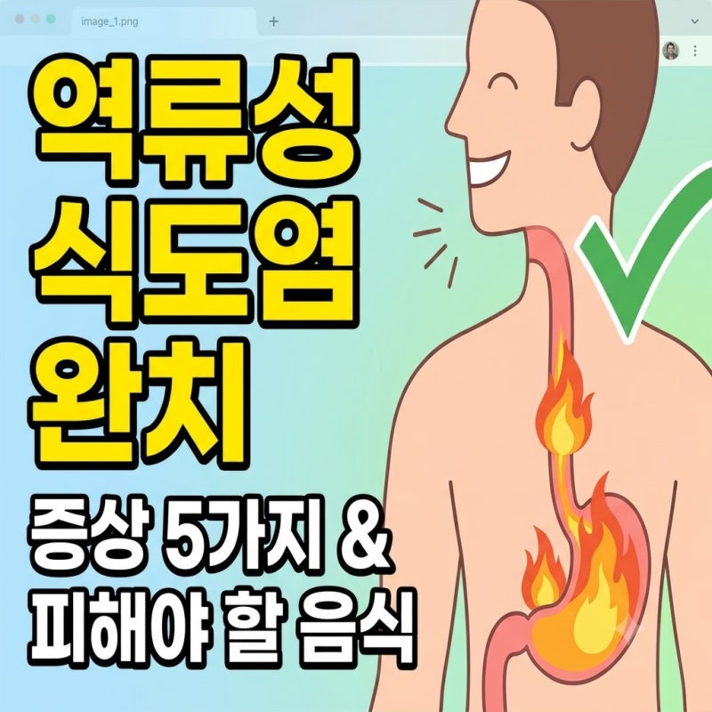 역류성 식도염 증상 5가지와 완치 돕는 좋은 음식 총정리 (우유 마셔도 될까?)