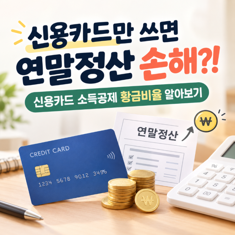 [2027 연말정산] 신용카드만 쓰면 연말정산 손해?!ㅣ신용카드 소득공제 황금비율 알아보기