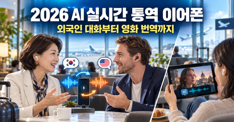 AI 실시간 통역 이어폰 비교｜외국인 대화부터 영화 번역까지 정말 될까?