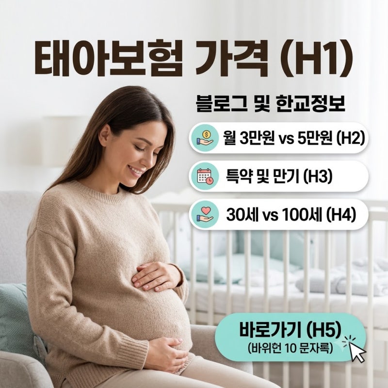 태아보험 가격 월 3만원? 5만원? 현대해상·DB·KB·메리츠 비교 전 꼭 확인