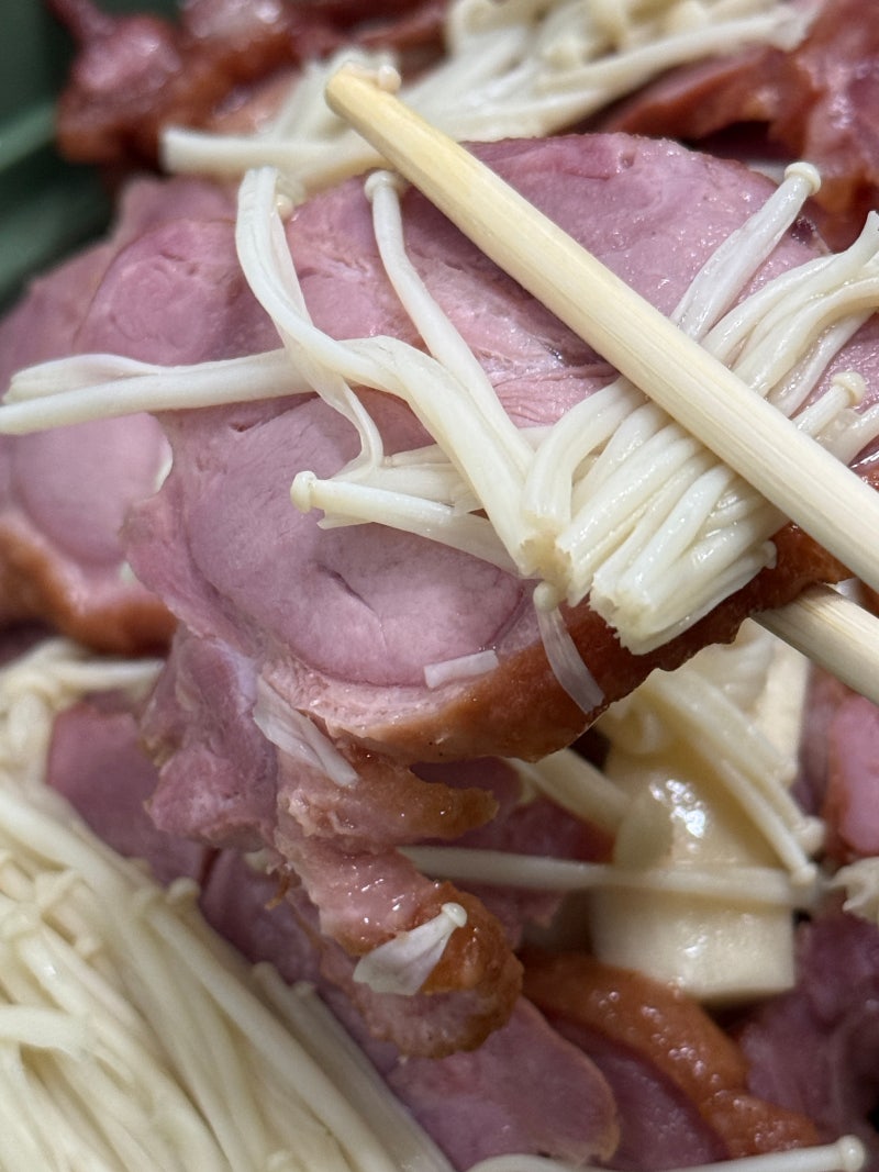 초간단 다이어트 식단, 다이소 찜기로 만든 훈제오리 버섯찜 레시피와 솔직 후기