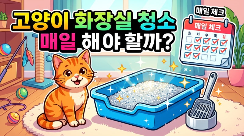 고양이 화장실 청소 주기, 매일 해야 할까? 깨끗하게 관리하는 방법