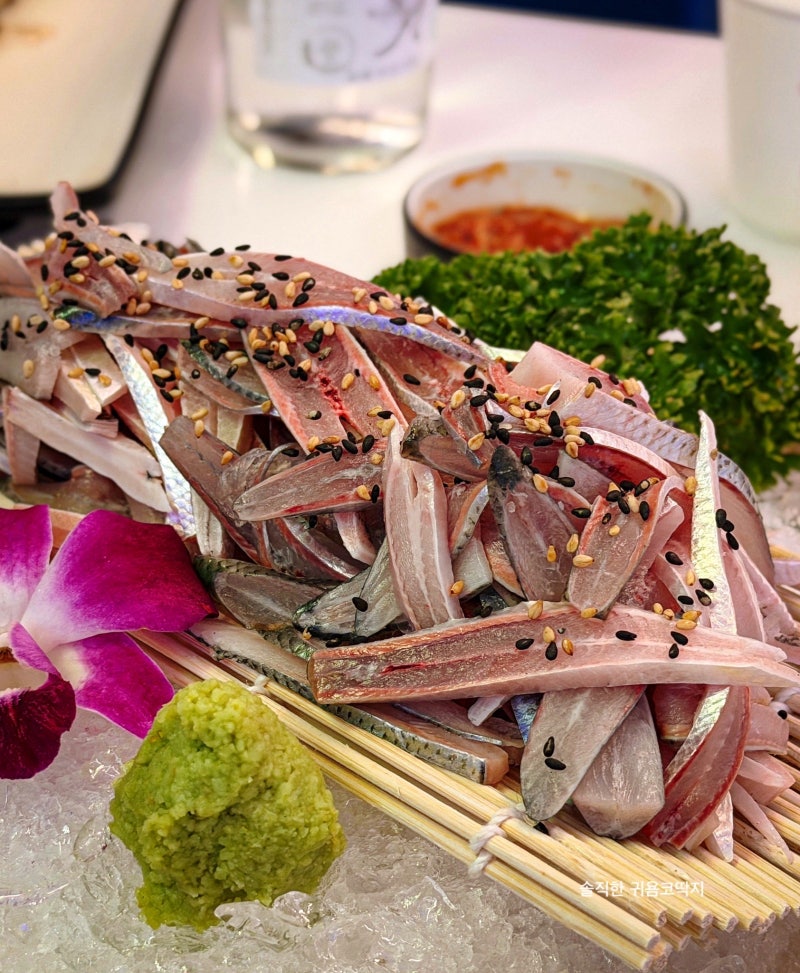 강남 신논현역 주나수산 가을맞이 전어회와 생새우회