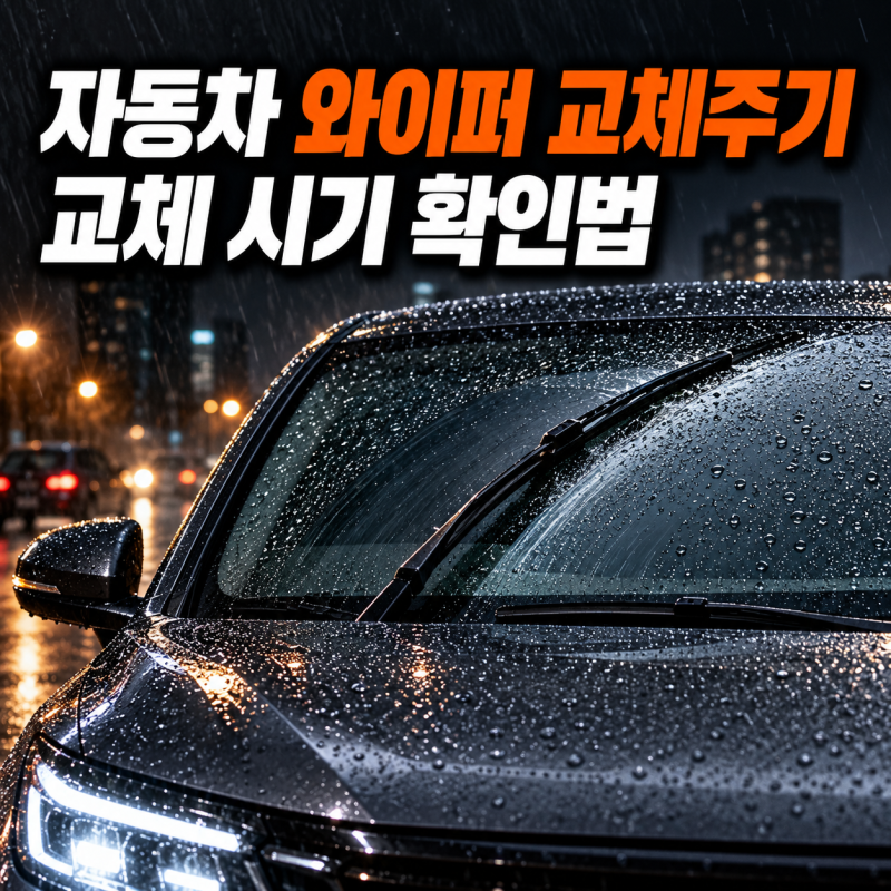 자동차 와이퍼 교체주기와 교체 시기 확인법