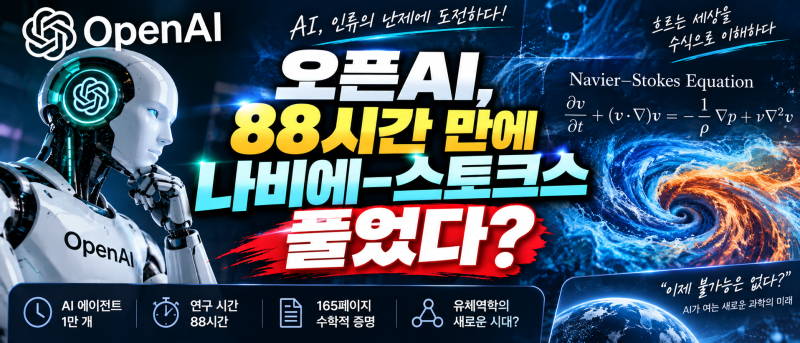 오픈AI, 88시간 만에 나비에–스토크스 풀었다?”