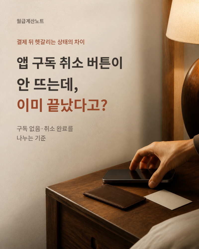 애플 구독 취소, 앱 지웠는데 결제됐다면 따로 확인할 영수증
