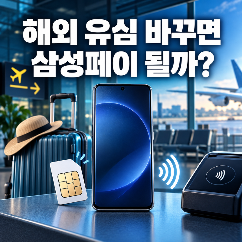 해외 유심으로 바꿨더니 삼성페이가 안 된다면? 출국 전에 해둘 설정