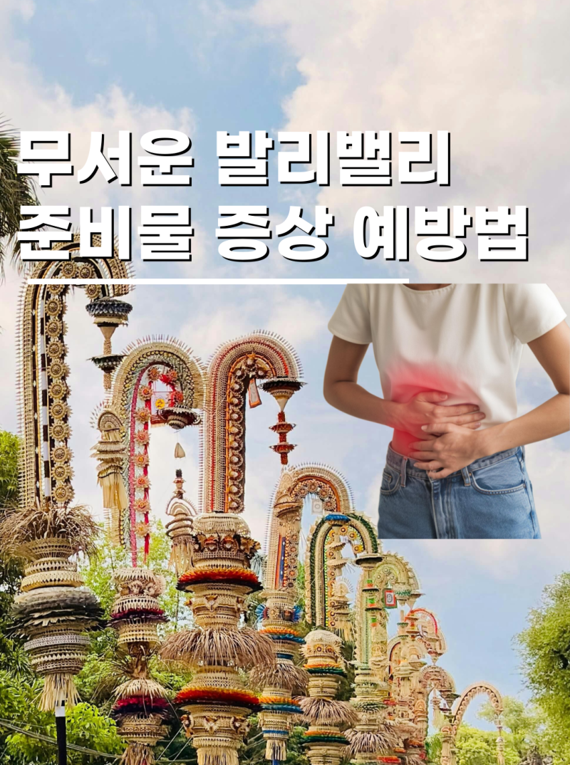 발리여행 준비물 필수 발리밸리 증상부터 예방법 주의사항