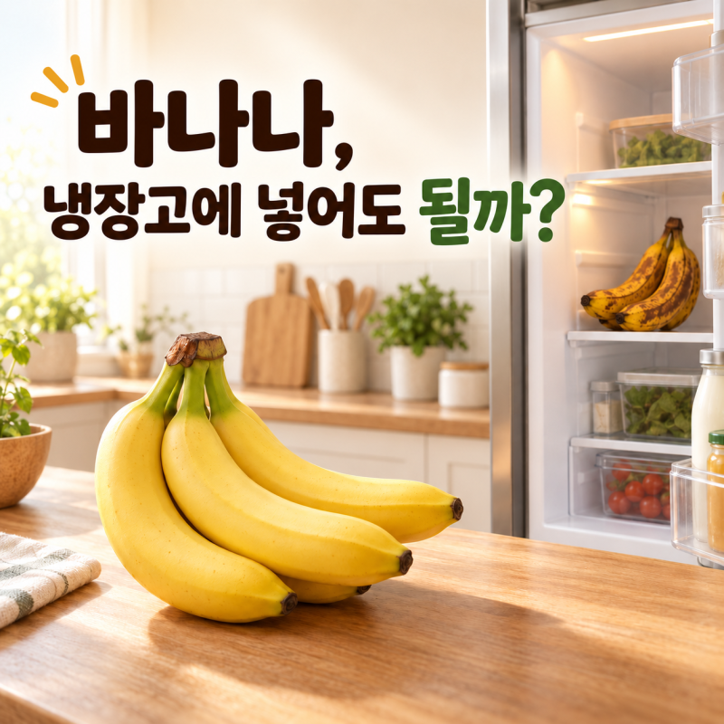 바나나, 냉장고에 넣어도 될까? 바나나 보관방법!