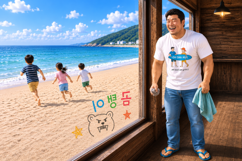 71 유리창 크레파스 낙서 -한줄생활상식-