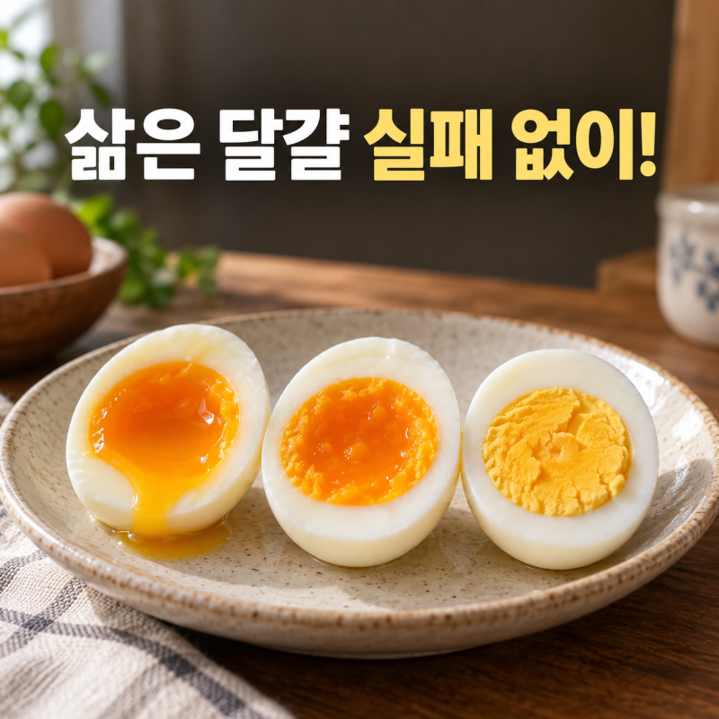 삶은 달걀 실패 없이 만드는 법, 반숙·완숙 시간부터 껍질 잘 까는 방법까지 (달걀 삶는 시간....