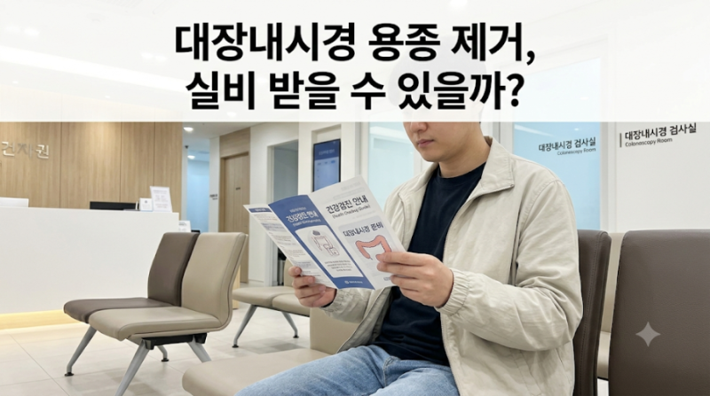 대장내시경 용종 제거 실비 받을 수 있을까?｜건강검진에서 용종 제거하고 수술비까지 받은 ....