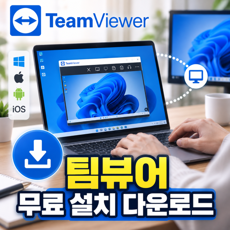 팀뷰어 무료 설치 다운로드