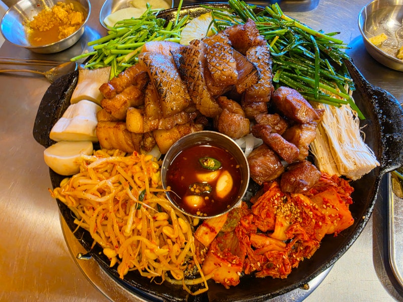 [전남목포]목포 상동 맛집 고기집, 애견동반가능 늦게까지하는 삼겹살맛집, 심돈 목포평화광....
