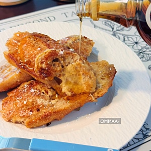 프렌치토스트 레시피 딱딱해진 바게트 활용 홈브런치 메뉴